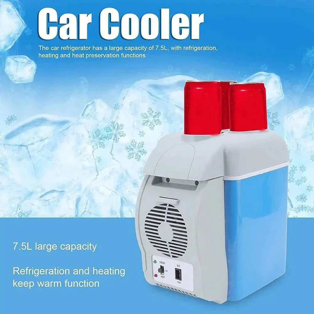 Compact 7.5L Car Fridge and Heater for On-the-Go Use