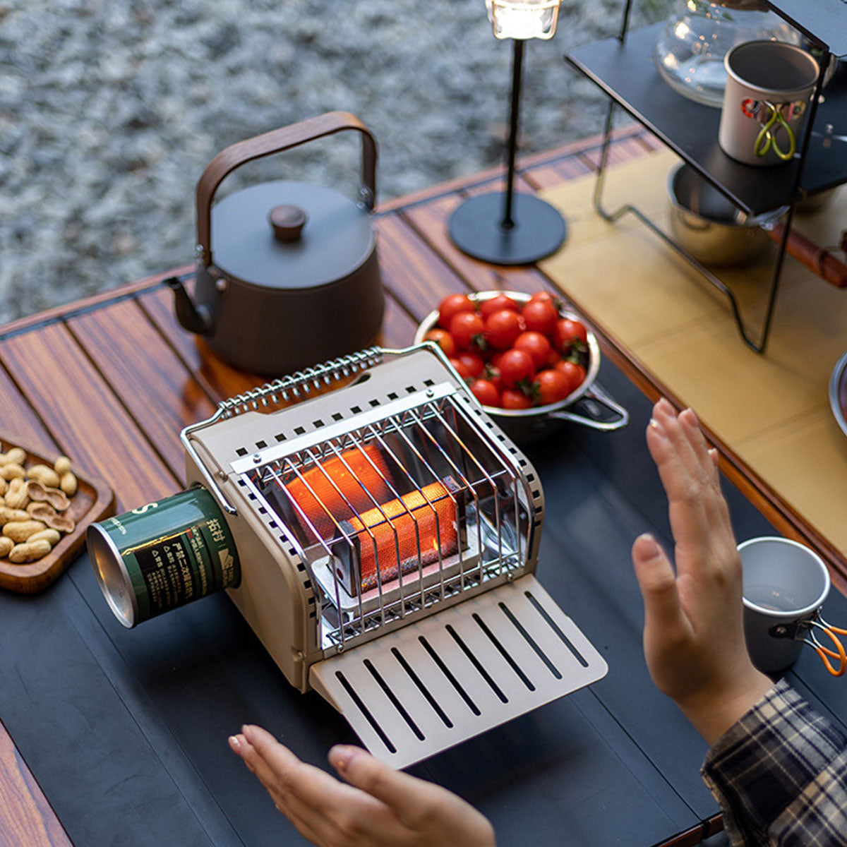 Compact Butane Heater for Camping and Outdoor Warmth
