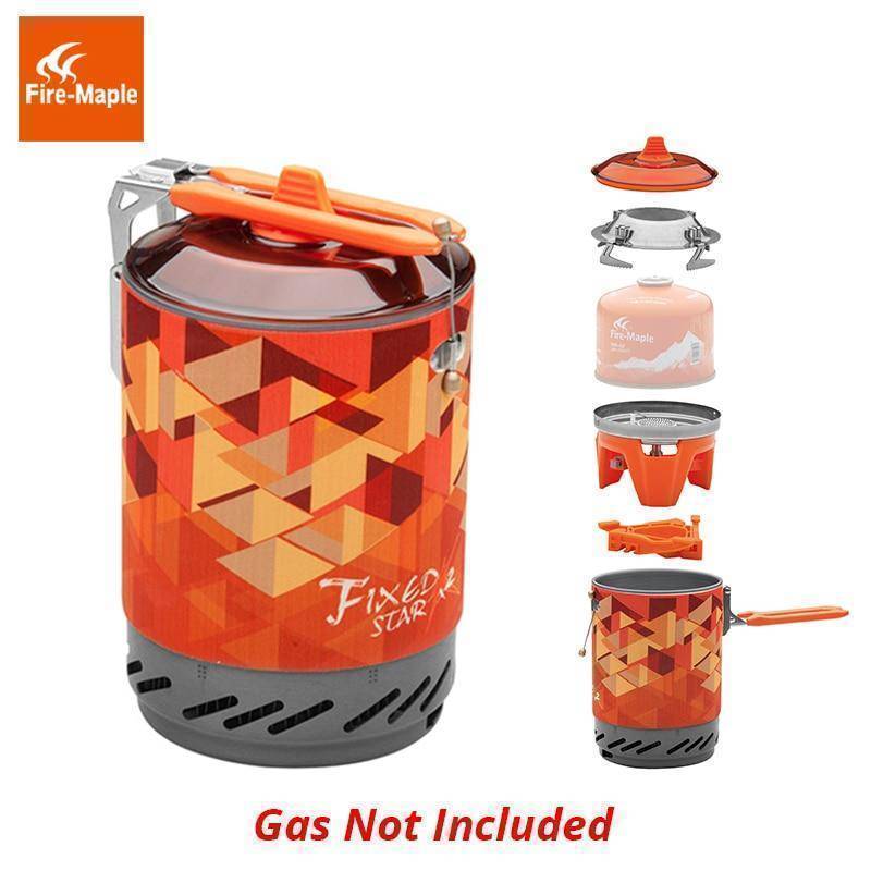 Camping Stove for Outdoor Use with Heat Exchange Pot