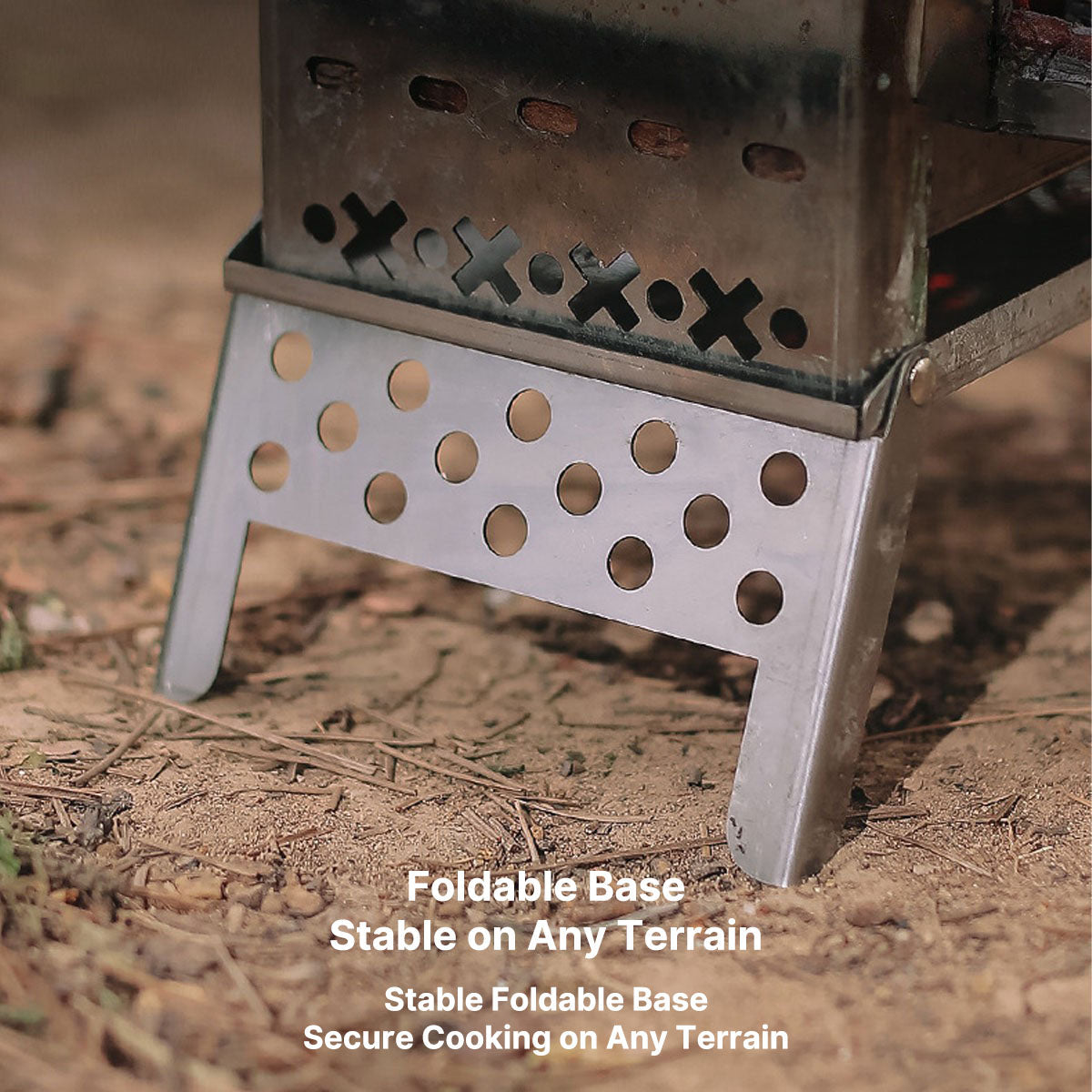 Lightweight Outdoor Grill - Portable Wood Stove for Camping