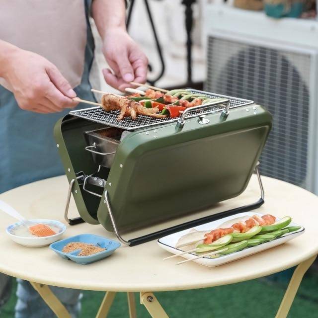 Folding Portable BBQ Grill for Outdoor Cooking – Compact Design