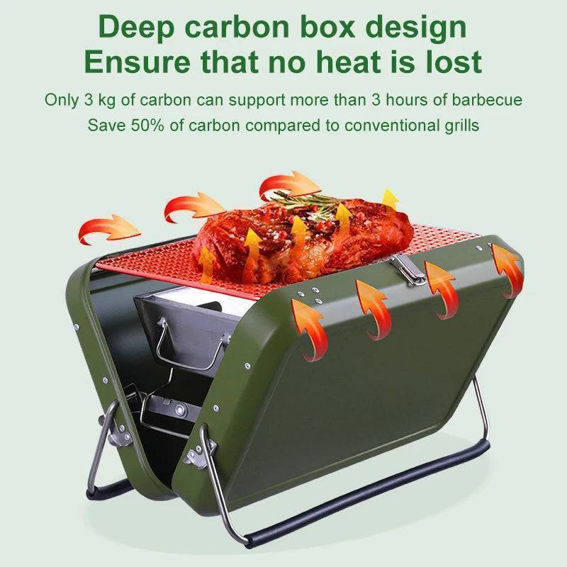 Folding Portable BBQ Grill for Outdoor Cooking – Compact Design