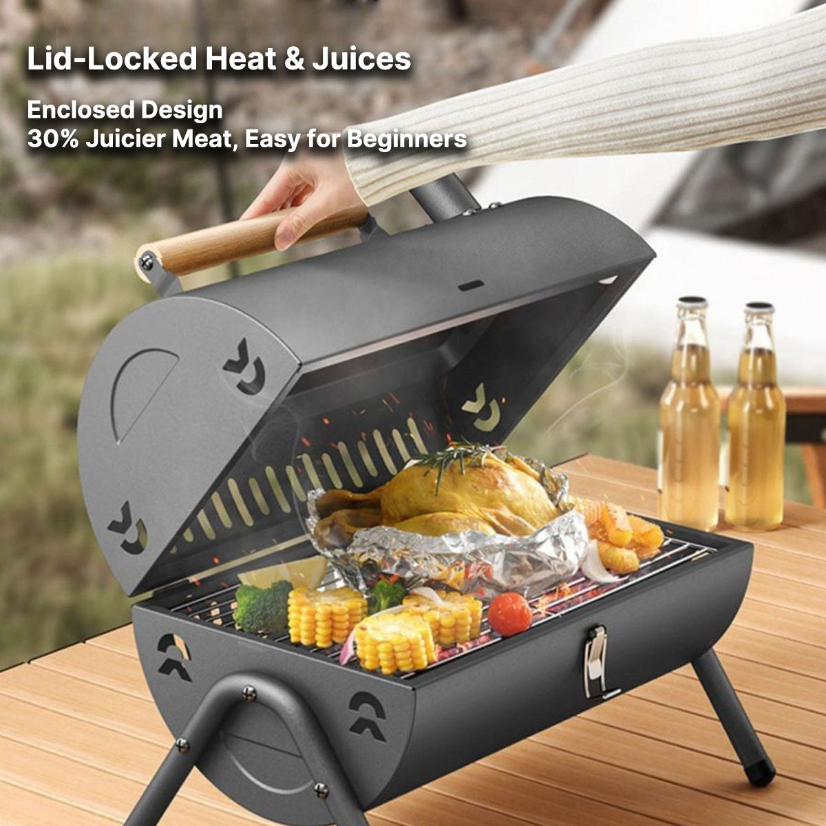 Camping Charcoal Grill – Portable Outdoor Barbecue