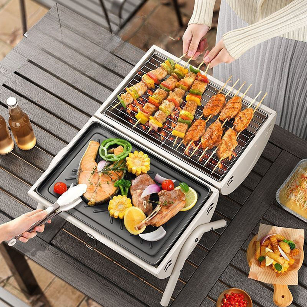 Camping Charcoal Grill – Portable Outdoor Barbecue