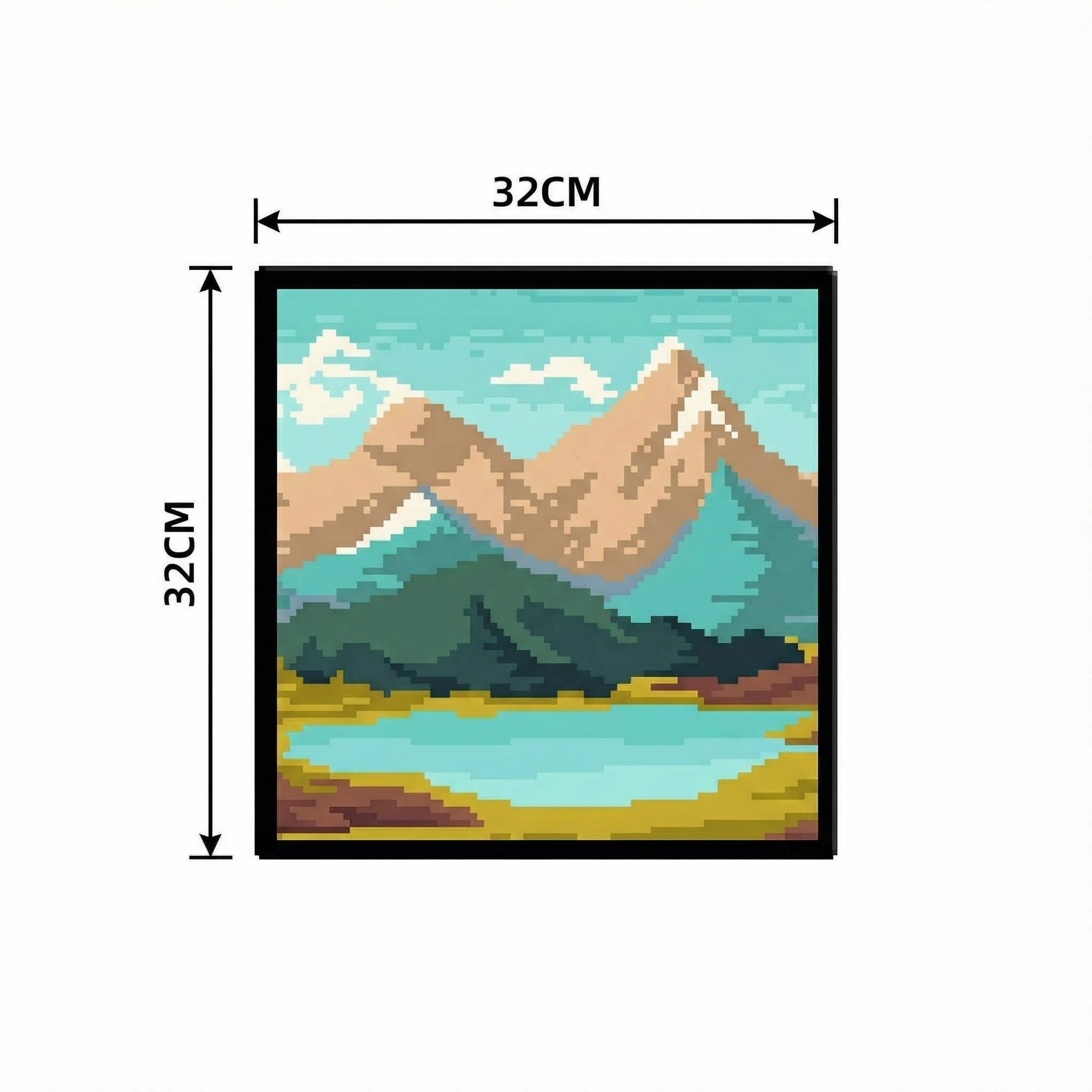 Digital LED Frame for Pixel Art – Portable Design