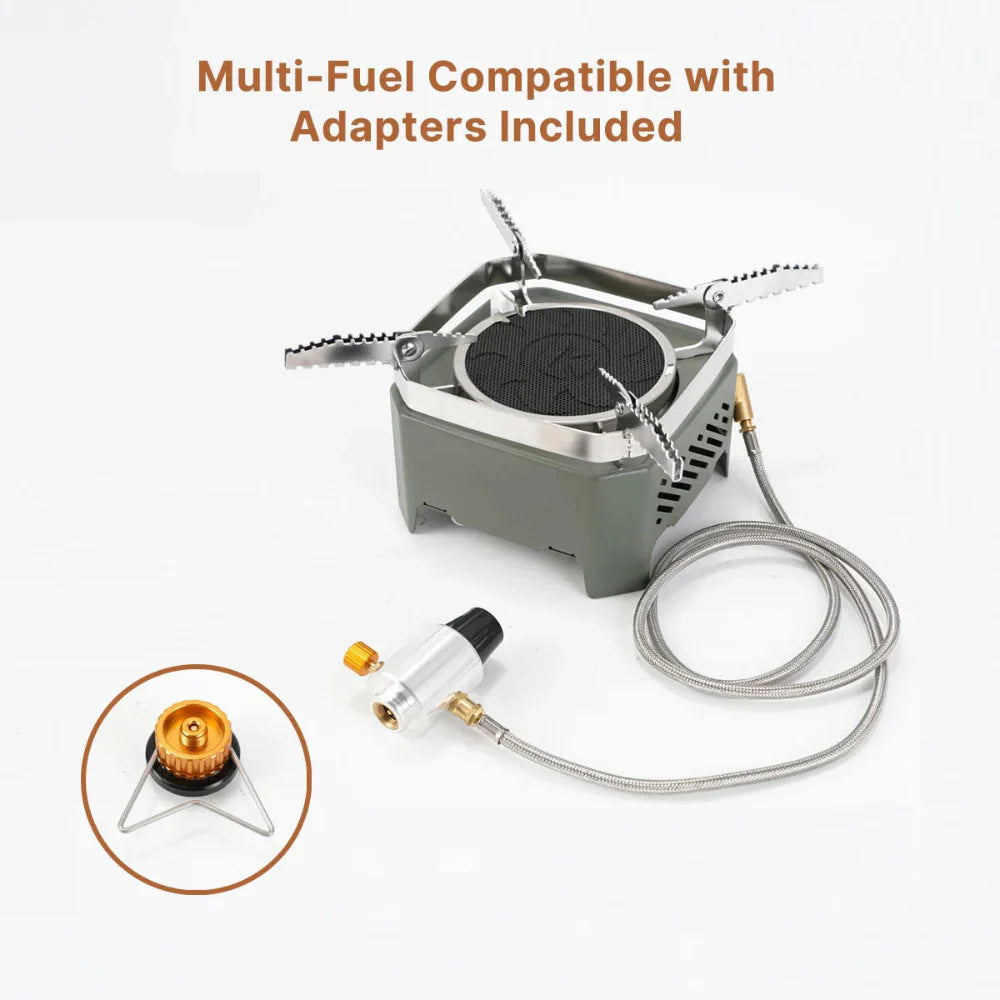 Infrared Gas Camping Stove – Portable and Windproof Design