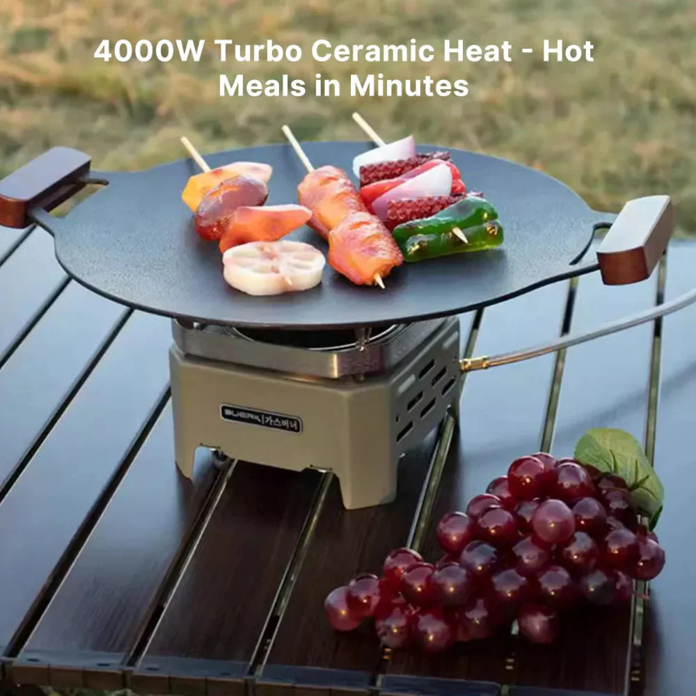 Infrared Gas Camping Stove – Portable and Windproof Design