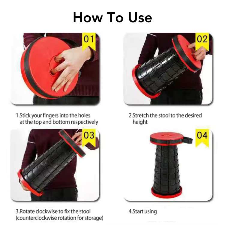 Collapsible Travel Stool – Compact and Lightweight Design