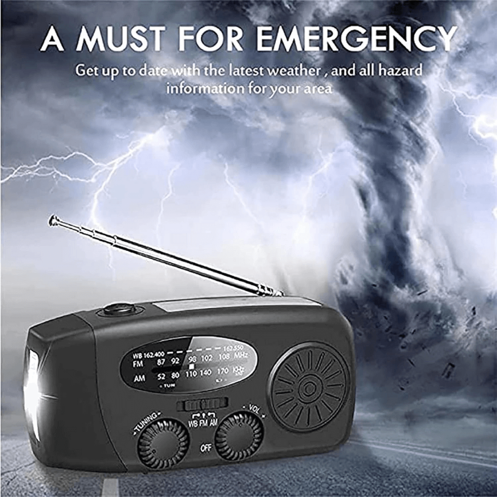 Hand Crank Emergency Radio – Portable Multi-Function Device