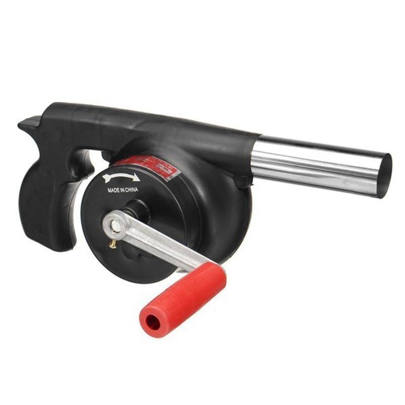 Outdoor Cooking Hand-Crank BBQ Blower – Portable Manual Fan
