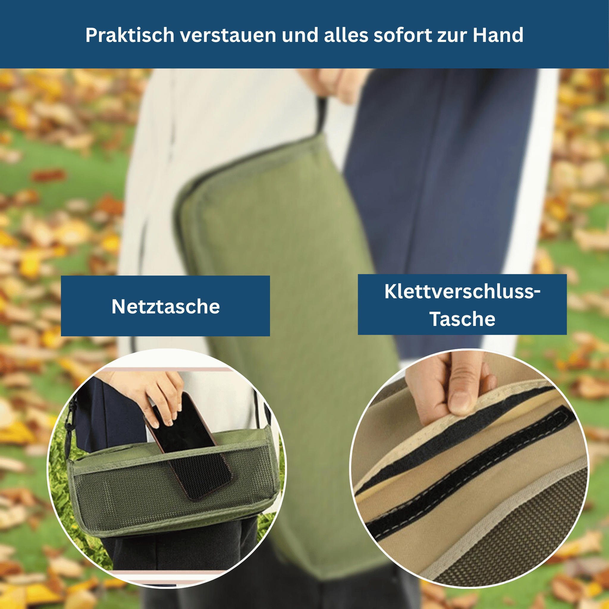 Camping Chair for Outdoor Use with Carrying Bag