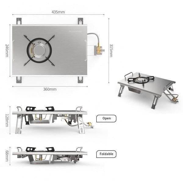 Folding BBQ Cooking Station for Portable Outdoor Camping