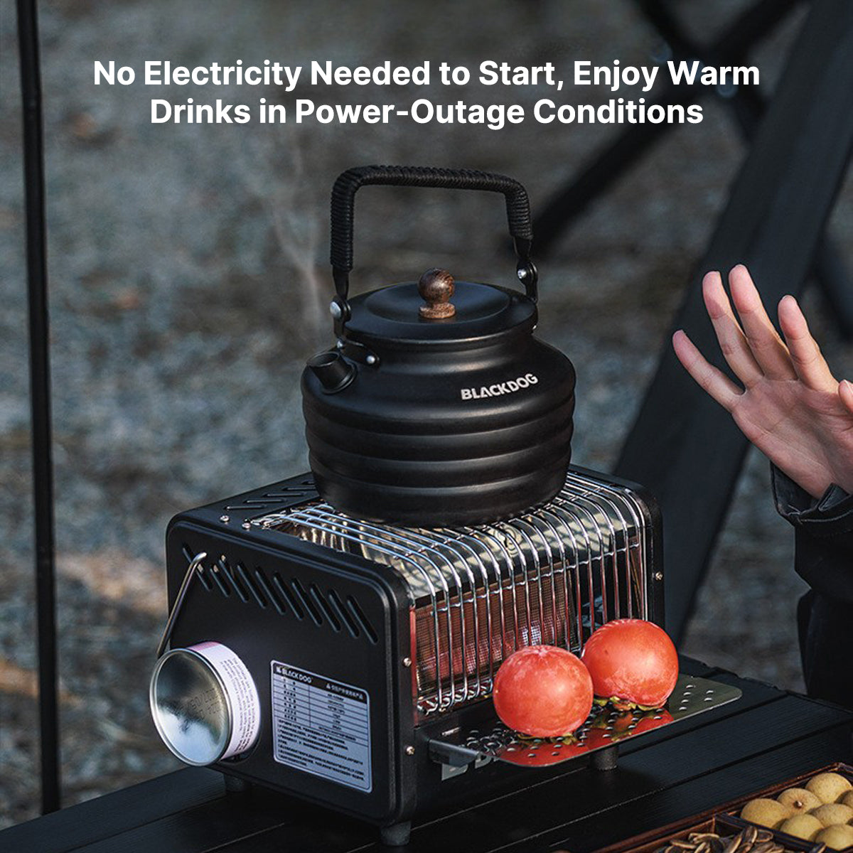 Outdoor Portable Heater Featuring Boiling Capability