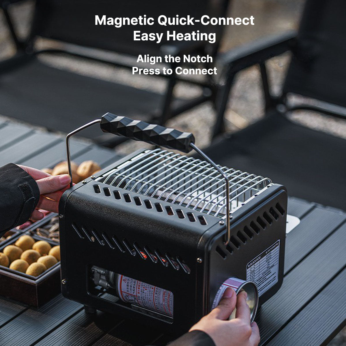 Outdoor Portable Heater Featuring Boiling Capability