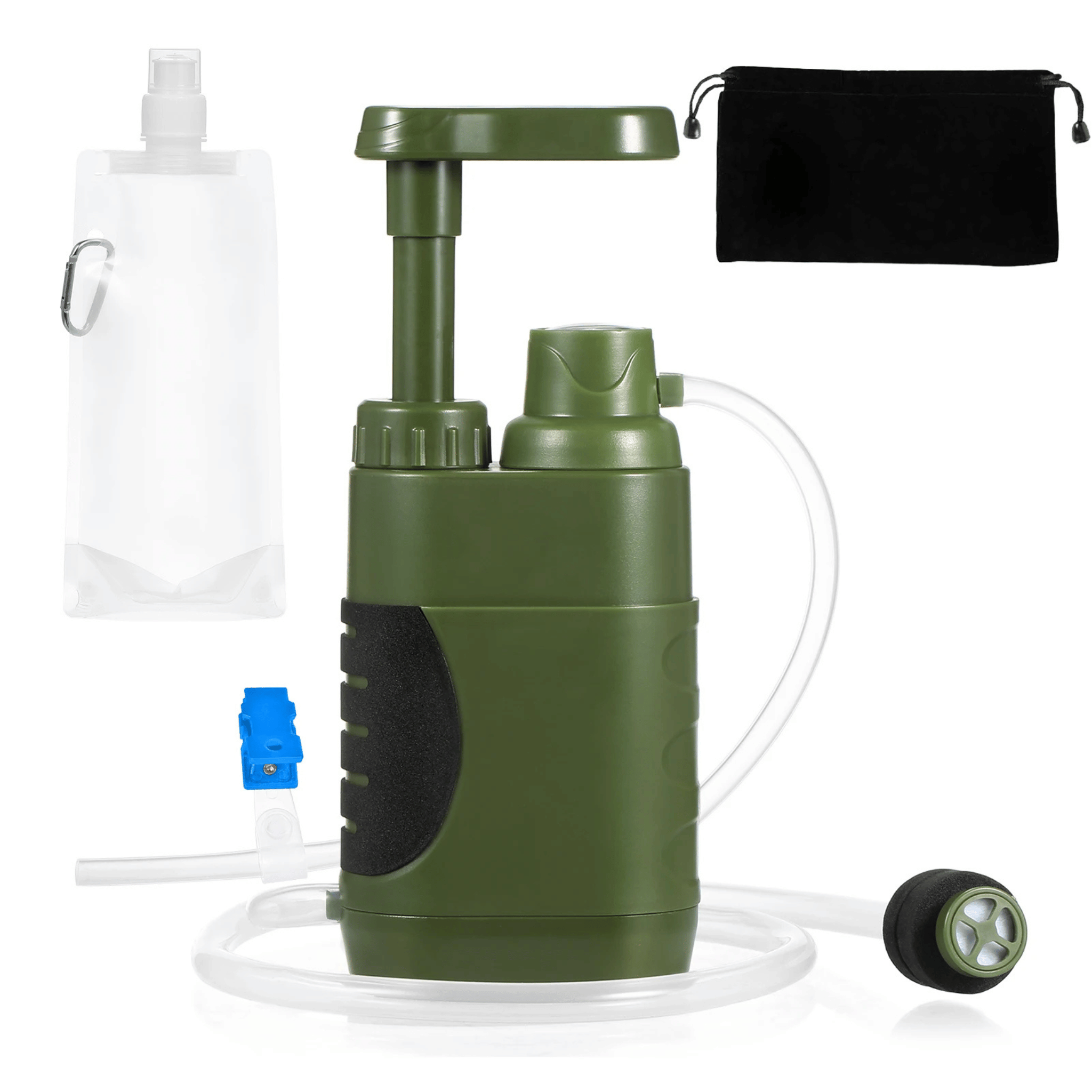 Portable Water Filtration Pump for Hiking and Camping