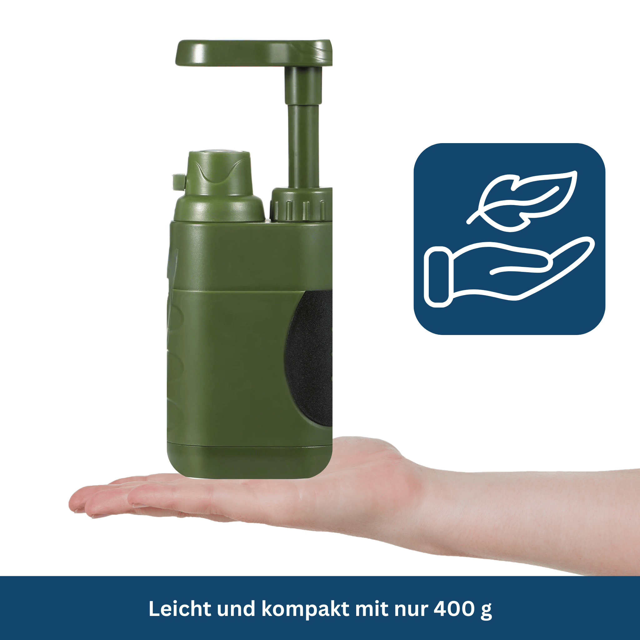 Portable Water Filtration Pump for Hiking and Camping