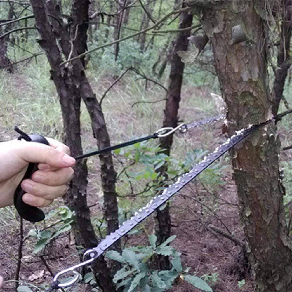 Portable Chain Saw for Outdoor Camping and Survival Use