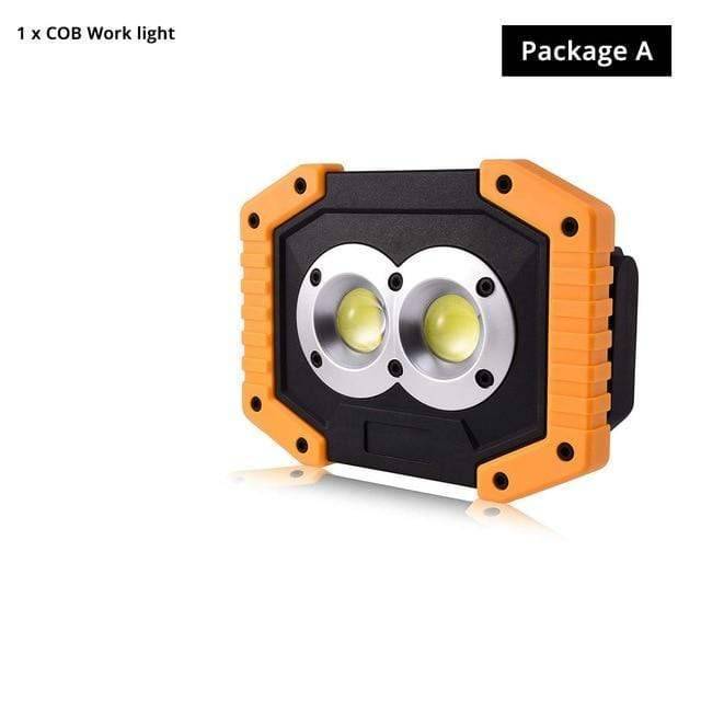 Rechargeable LED Flashlight - Portable Work Light