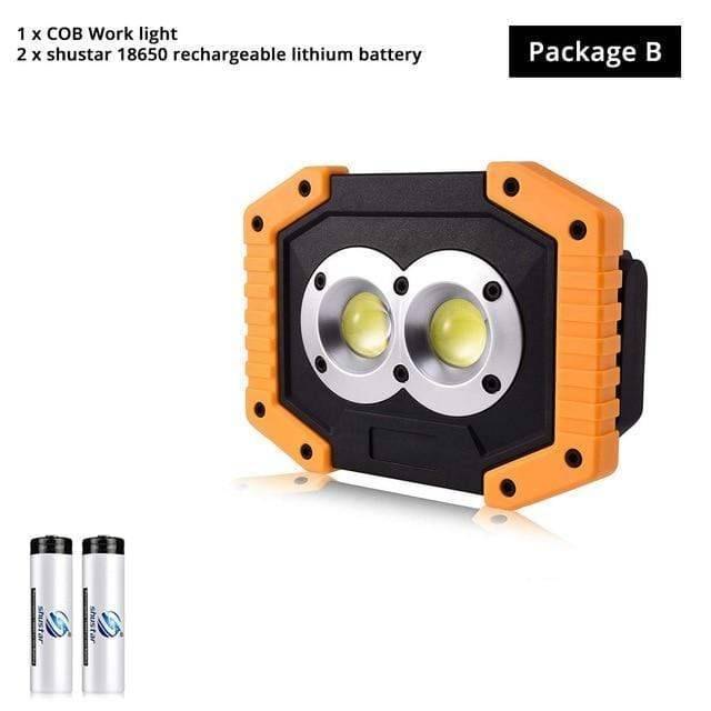 Rechargeable LED Flashlight - Portable Work Light