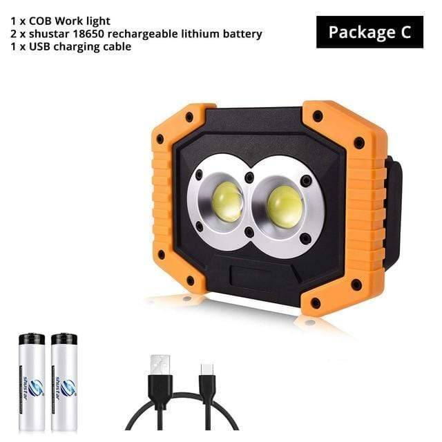 Rechargeable LED Flashlight - Portable Work Light