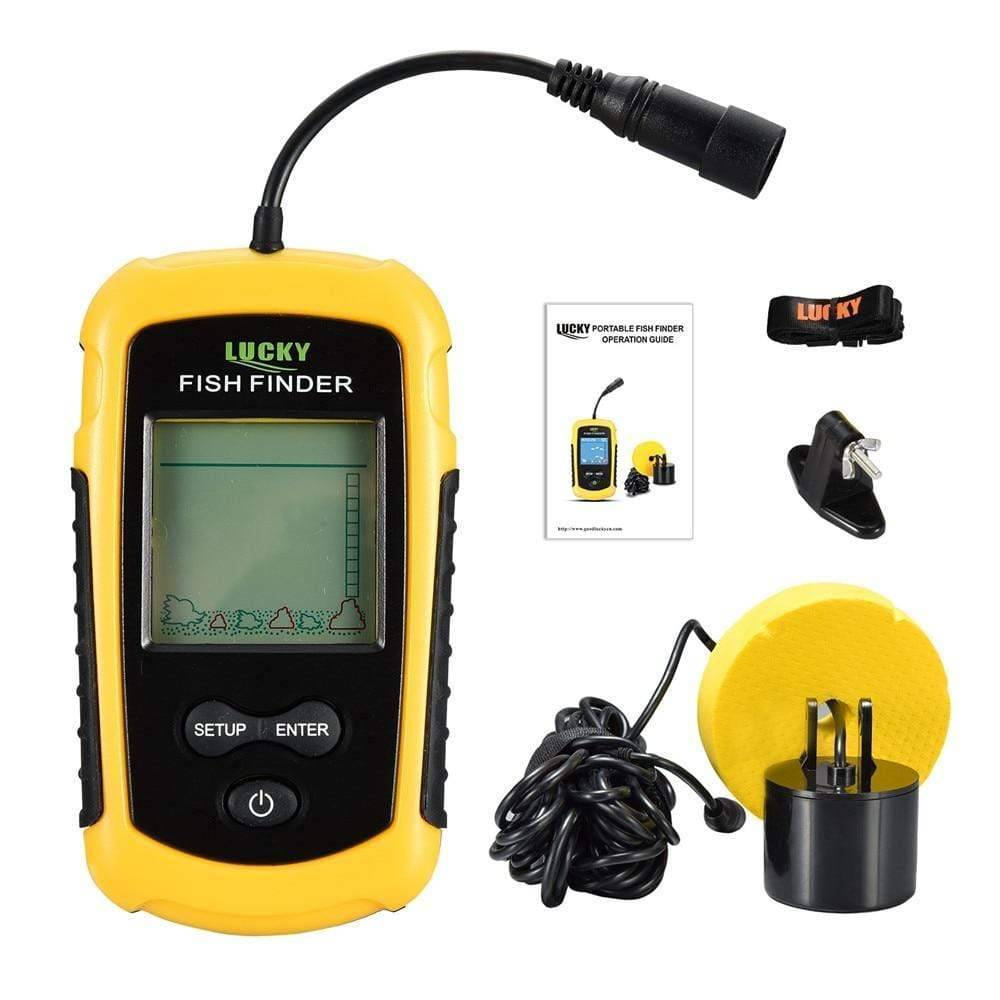 Backlit Portable Fish Finder with Sonar Technology