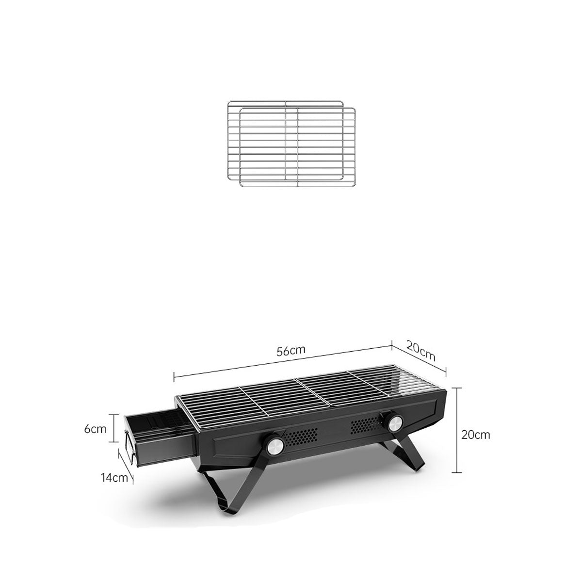 Stainless Steel Portable Grill for Camping and Outdoor Cooking