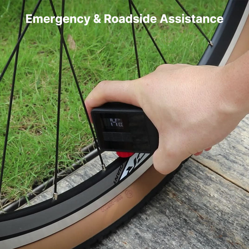 USB-C Bicycle Pump with Quick Inflation Feature