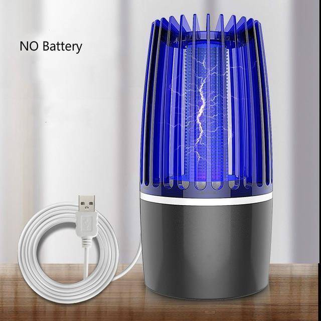 2-in-1 Mosquito Zapper and LED Lamp – Rechargeable USB Portable Device