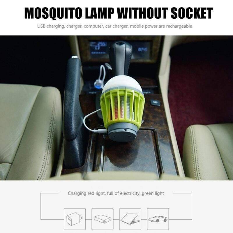 Rechargeable Mosquito Trap and LED Lantern with USB – 2-in-1 Design