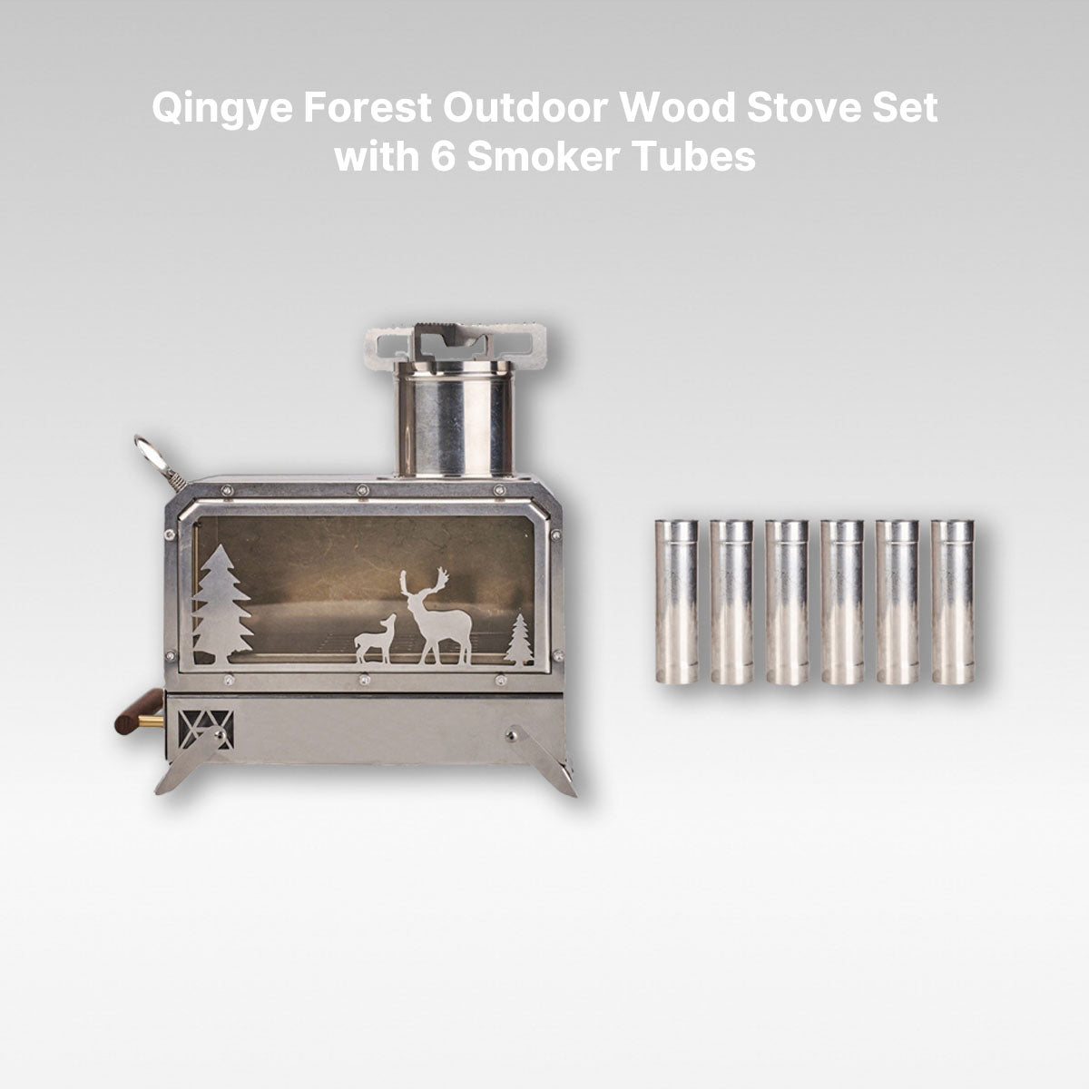 Camping Stove for Outdoor Use - Portable Wood Burning Design