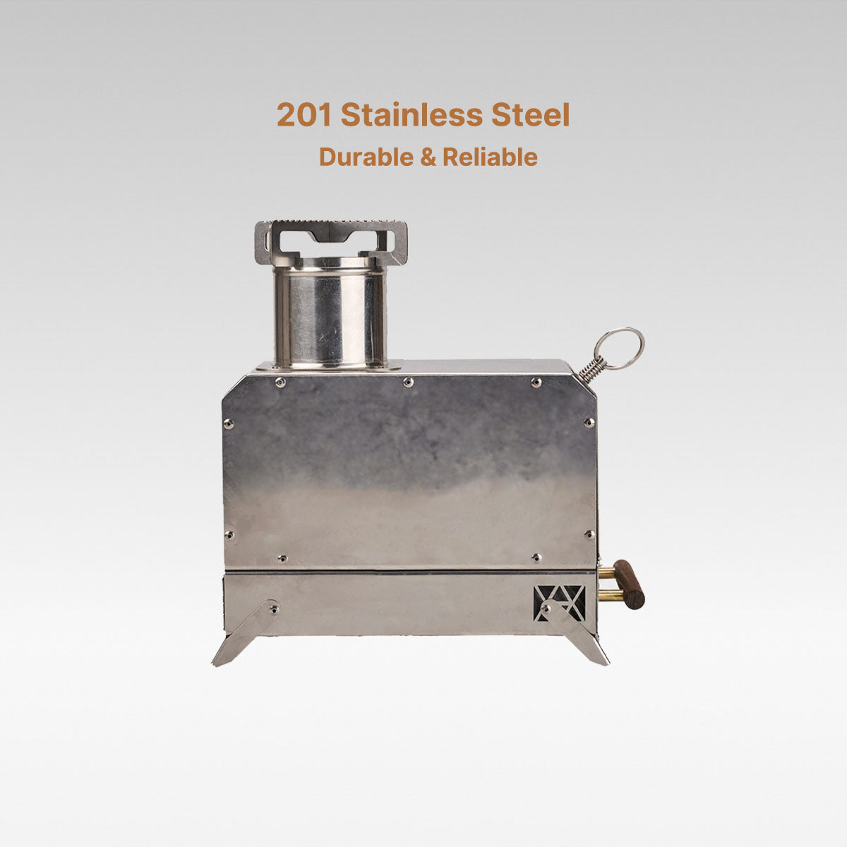 Camping Stove for Outdoor Use - Portable Wood Burning Design