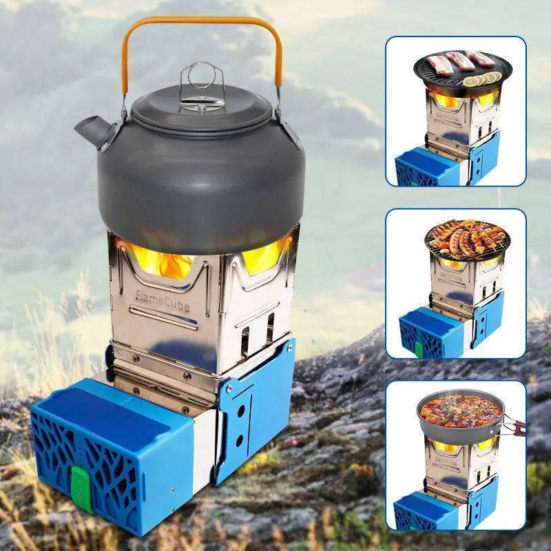 USB-Powered Camping Stove for Portable Wood Burning