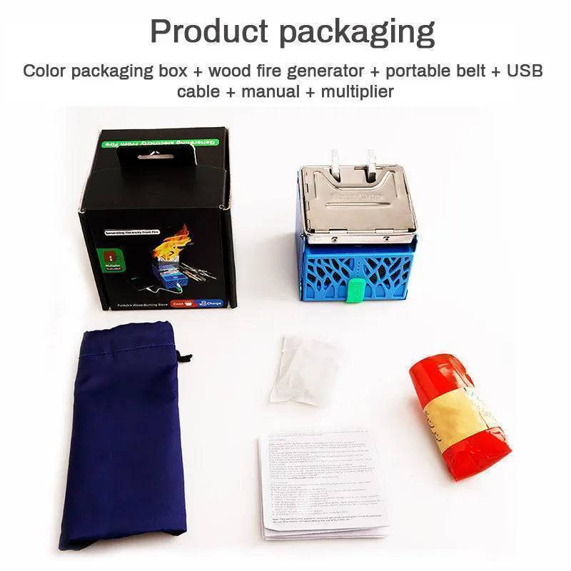 USB-Powered Camping Stove for Portable Wood Burning