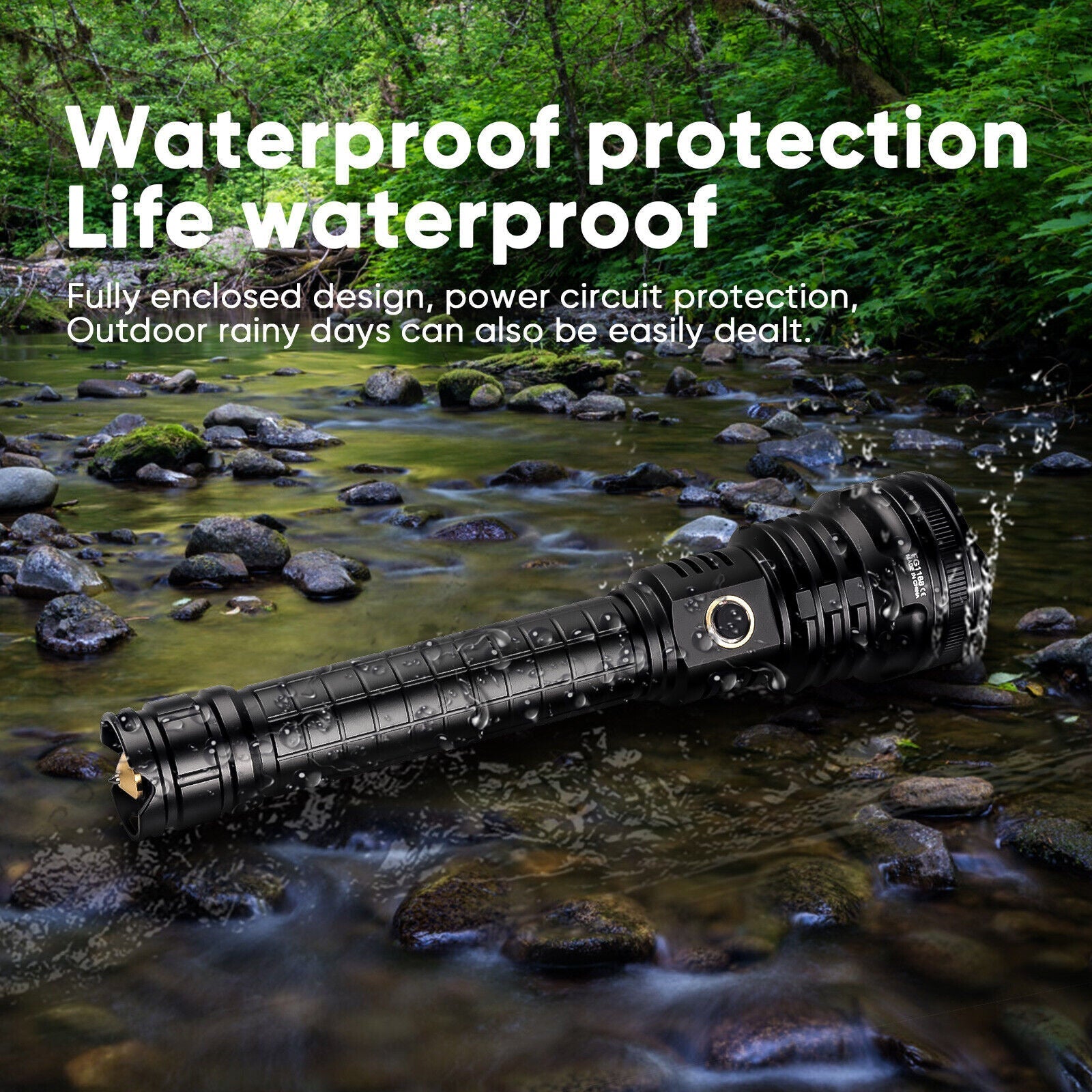 Rechargeable LED Torch for Outdoor Activities and Emergency Situations