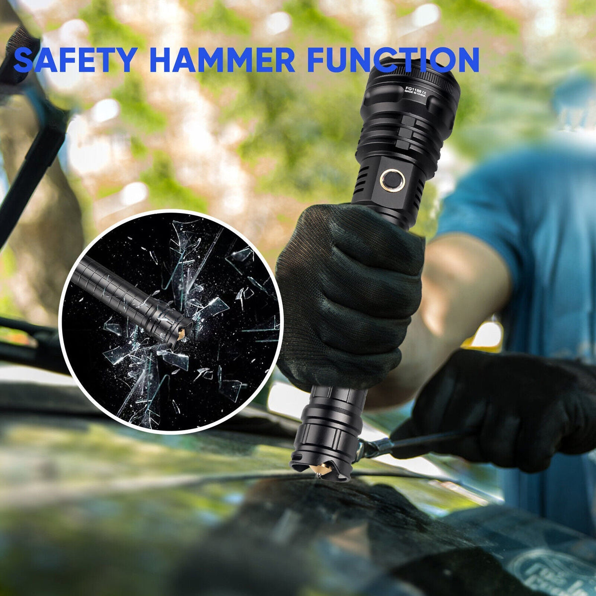 Rechargeable LED Torch for Outdoor Activities and Emergency Situations