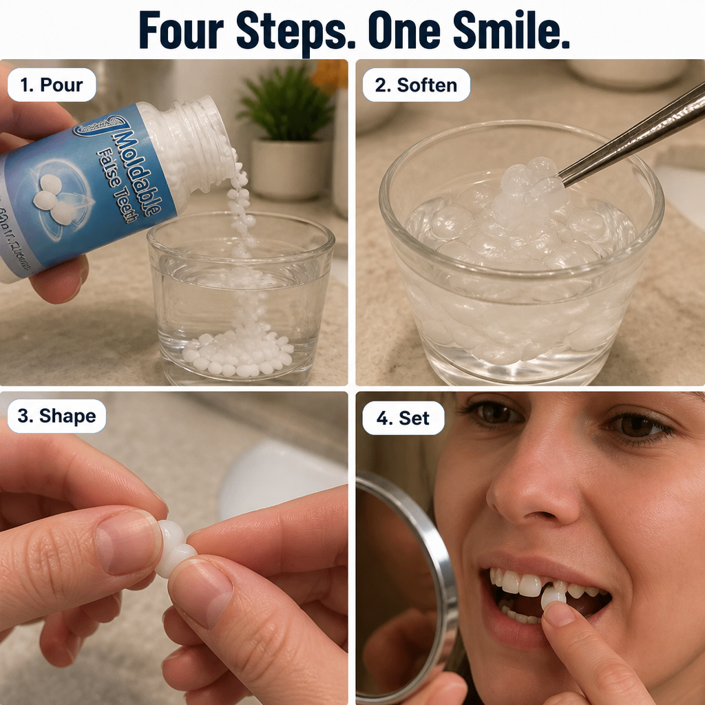 SmileSculpt™ — Patch Chips, Gaps & Missing Teeth in 5 Minutes Flat