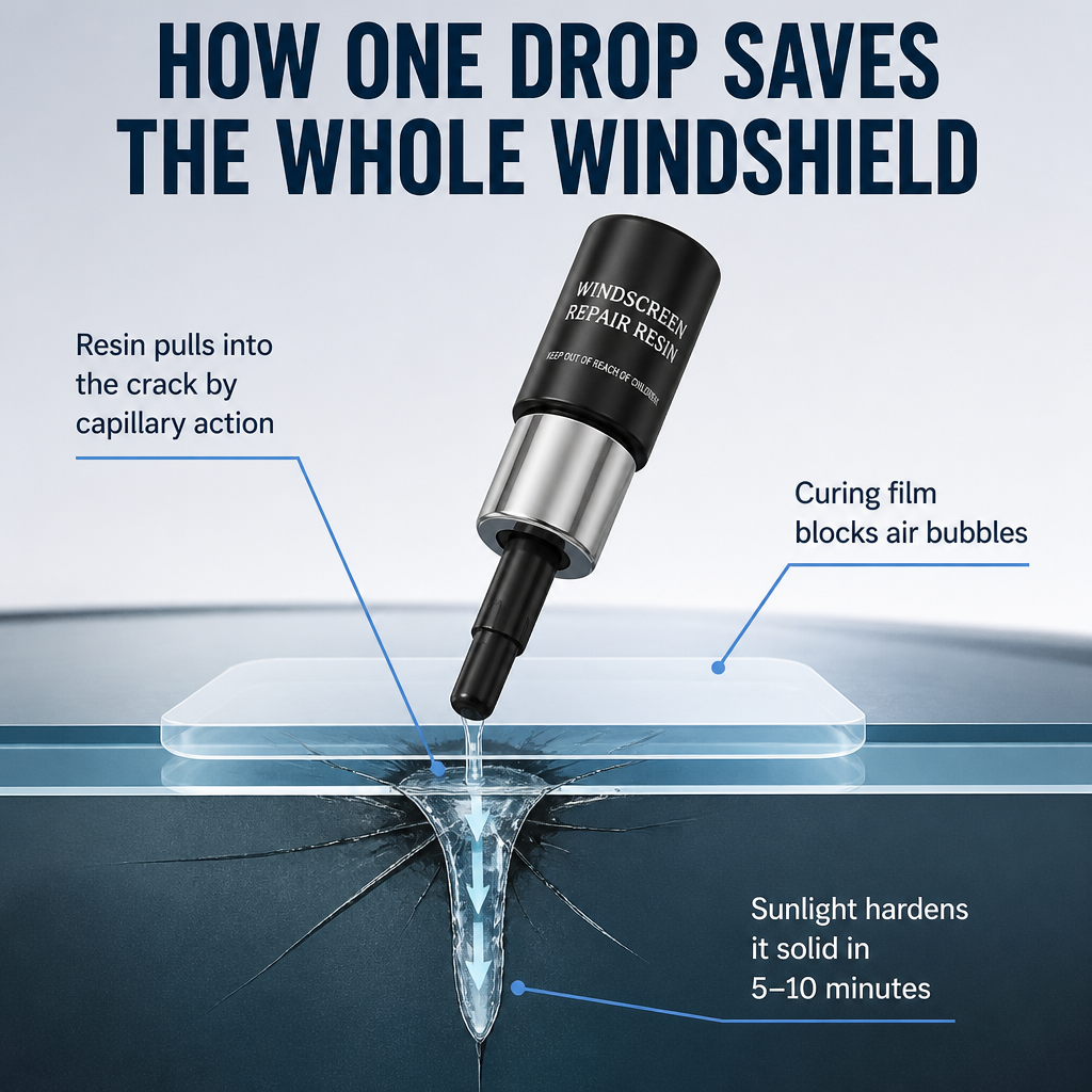 CrystalSeal™ — Seal Rock Chips and Stop Cracks From Spreading in 10 Minutes