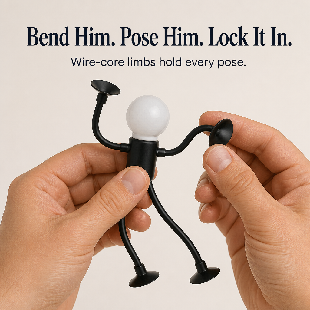 LumaEase™ — Pose a Warm-Glow Lamp Buddy Onto Any Shelf, Desk or Bedside