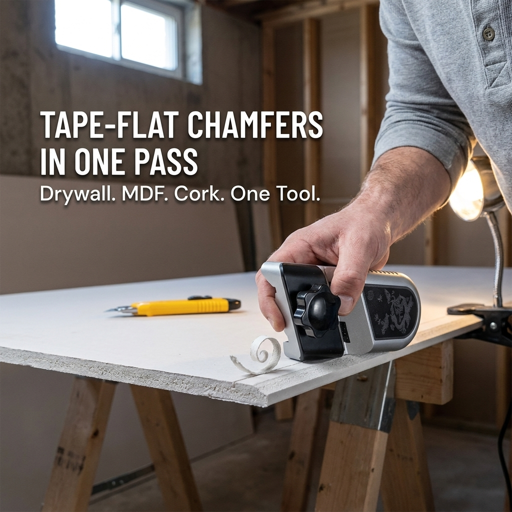 TrueEdge™ — Plane Drywall Edges That Tape Flat in One Smooth Pass