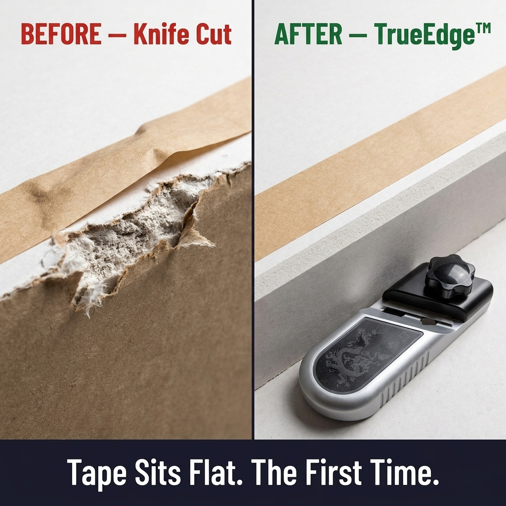 TrueEdge™ — Plane Drywall Edges That Tape Flat in One Smooth Pass