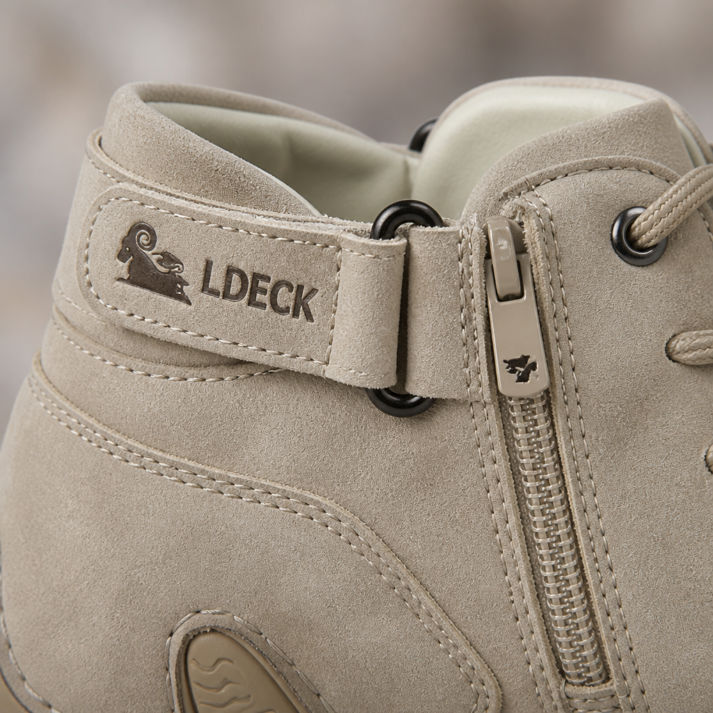 FluxStride™ – Handcrafted Leather Ankle Boots with Orthopedic Arch Support