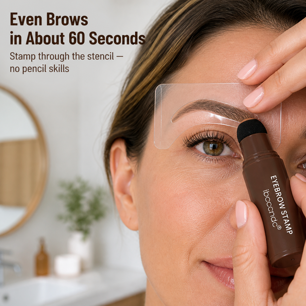 BrowLuxe™ — Stamp, Shape & Fade Even Brows in Under a Minute