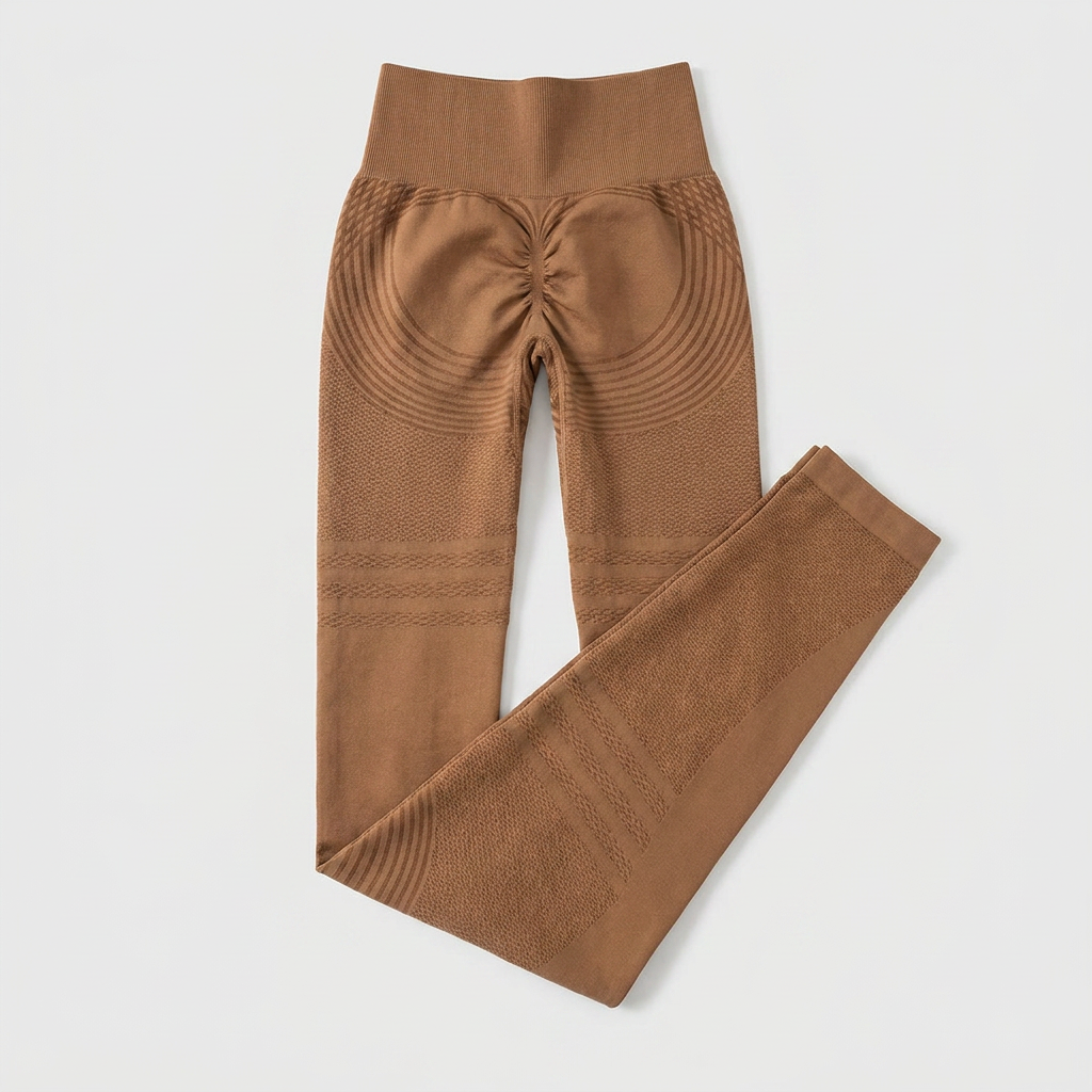 VivaWave™ – High-Waist Seamless Sculpting Compression Leggings with Scrunch Lift