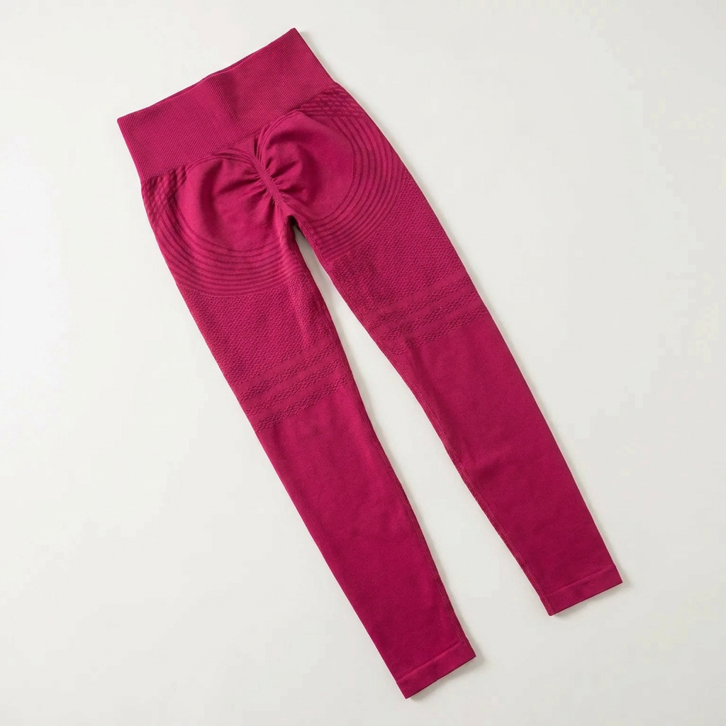 VivaWave™ – High-Waist Seamless Sculpting Compression Leggings with Scrunch Lift