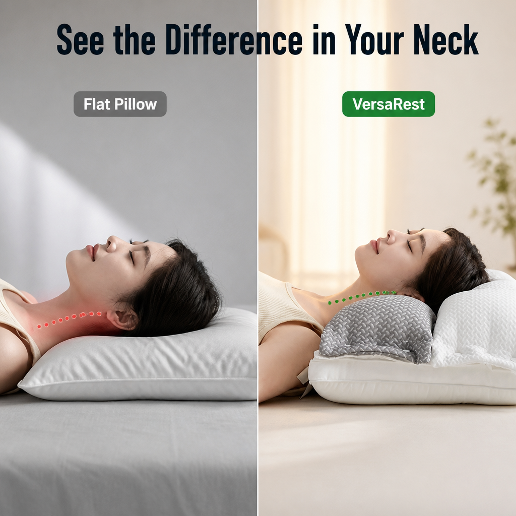 VersaRest™ — Cradle Your Neck and Wake Up Without the Morning Stiffness