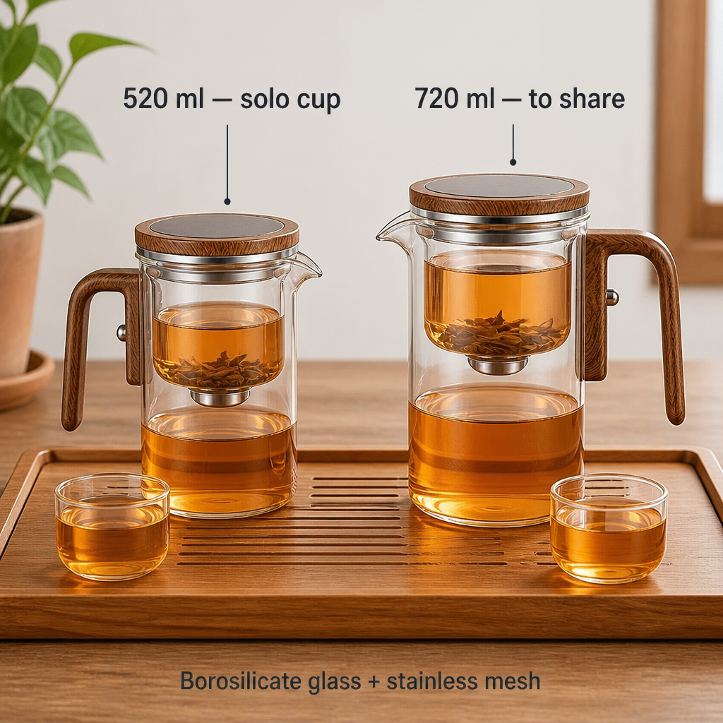 Serenaya™ — Press Once for Smooth, Clean Tea With No Bitter Aftertaste