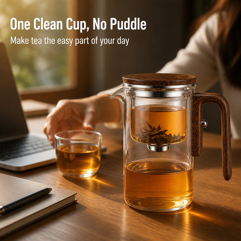 Serenaya™ — Press Once for Smooth, Clean Tea With No Bitter Aftertaste