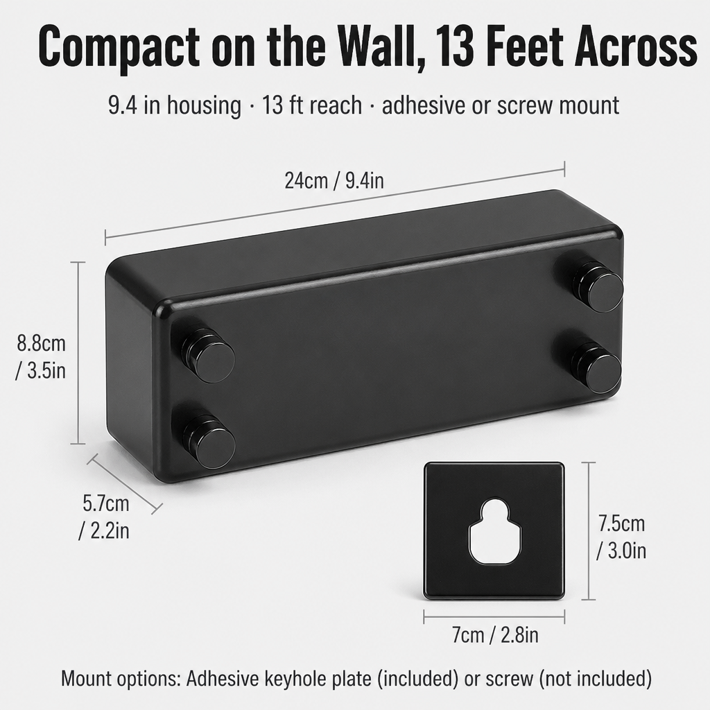 RoomFlow™ — Dry a Full Load, Then Vanish Your Clothesline Flat to the Wall