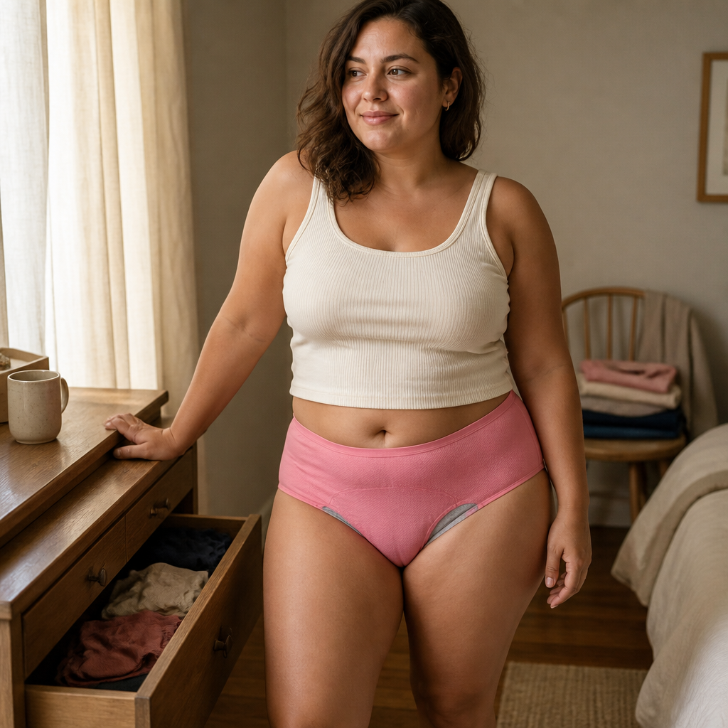 Lunelle™ – Leak-Proof Breathable Mid-Rise Briefs (Pack of 6, Assorted Colors)