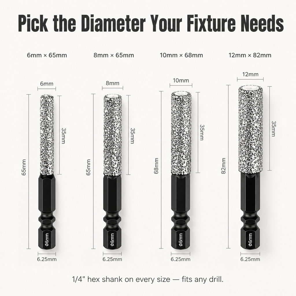 TitanEdge™ — Drill & Grind Through Porcelain, Marble and Glass Without Cracks